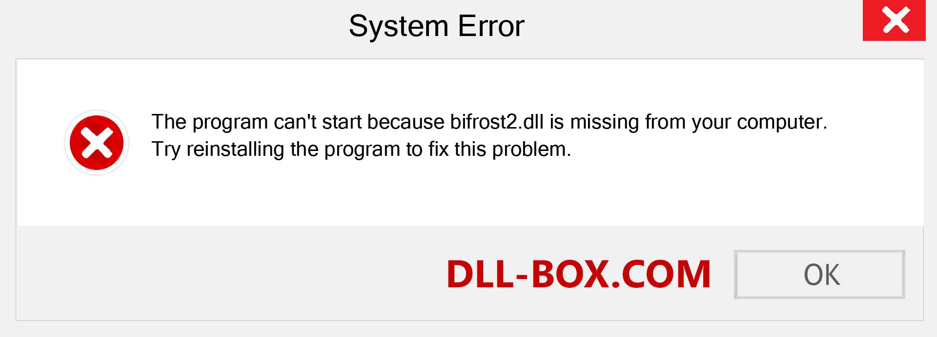  bifrost2.dll file is missing?. Download for Windows 7, 8, 10 - Fix  bifrost2 dll Missing Error on Windows, photos, images